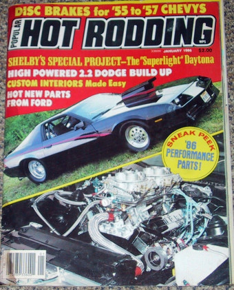 POPULAR HOT RODDING 1986 JAN - FORD SVO-XR4Ti, TURBO BUICK